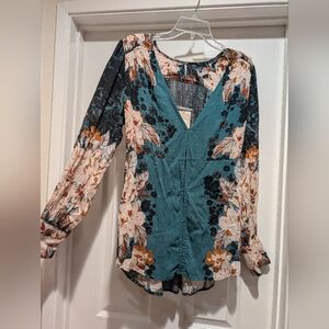 Free People floral blouse